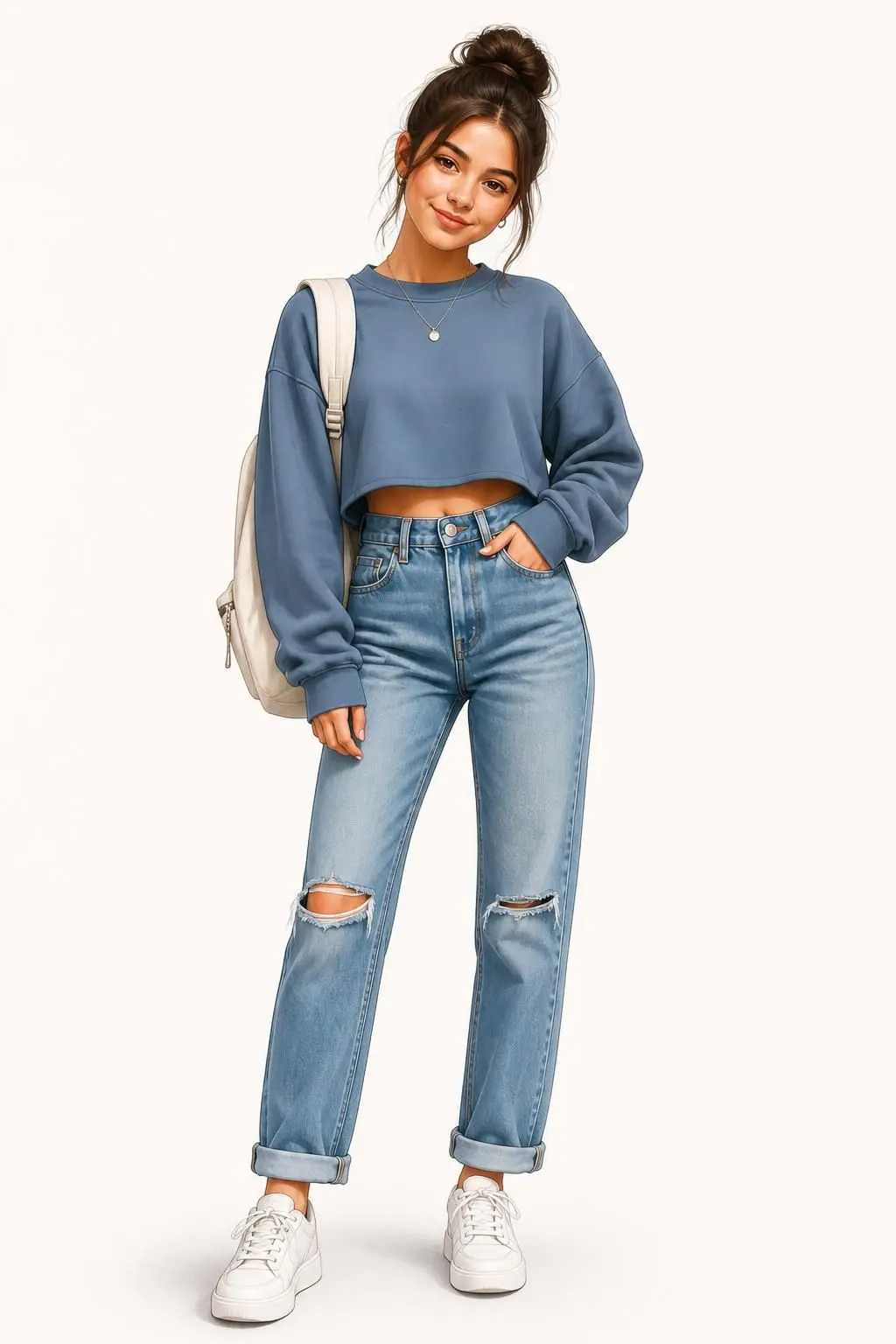 12 Cute Casual Outfit Ideas for School That Are Easy to Recreate 5 cute casual outfit ideas for school 2985