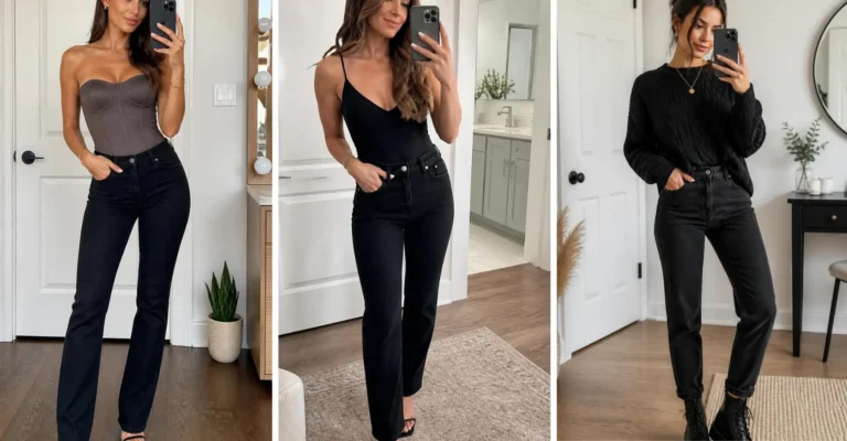 25 Black Jeans Outfit Ideas That Make Getting Dressed Feel Effortless 21 25 Black Jeans Outfit Ideas That Make Getting Dressed Feel Effortless