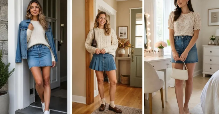 37 Mini Denim Skirt Outfits That Make Everyday Style Look Effortlessly Chic 27 37 Mini Denim Skirt Outfits That Make Everyday Style Look Effortlessly Chic