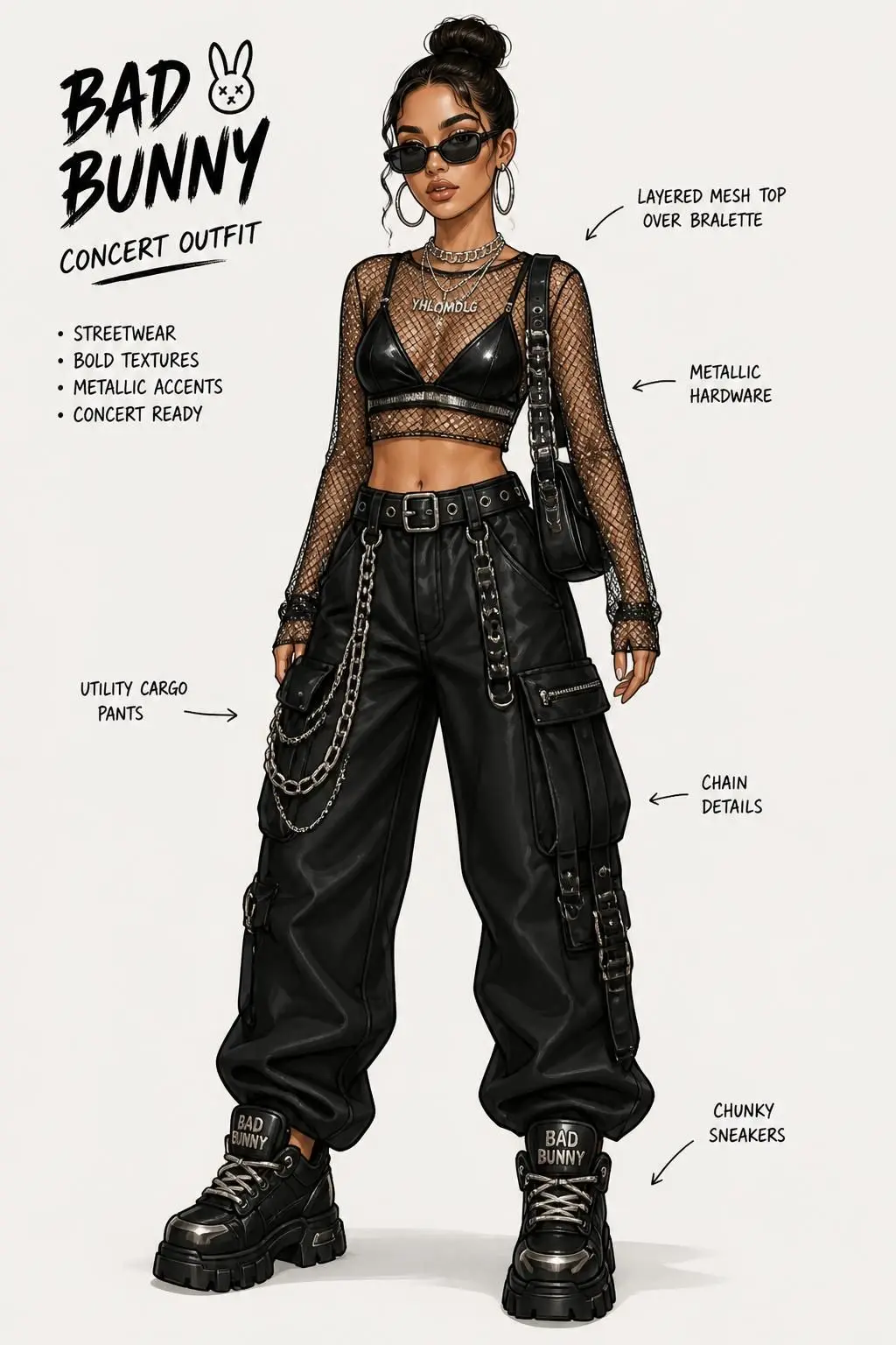 16 Bad Bunny Concert Outfit Ideas for an Effortlessly Chic Look 7 bad bunny concert outfit ideas 798