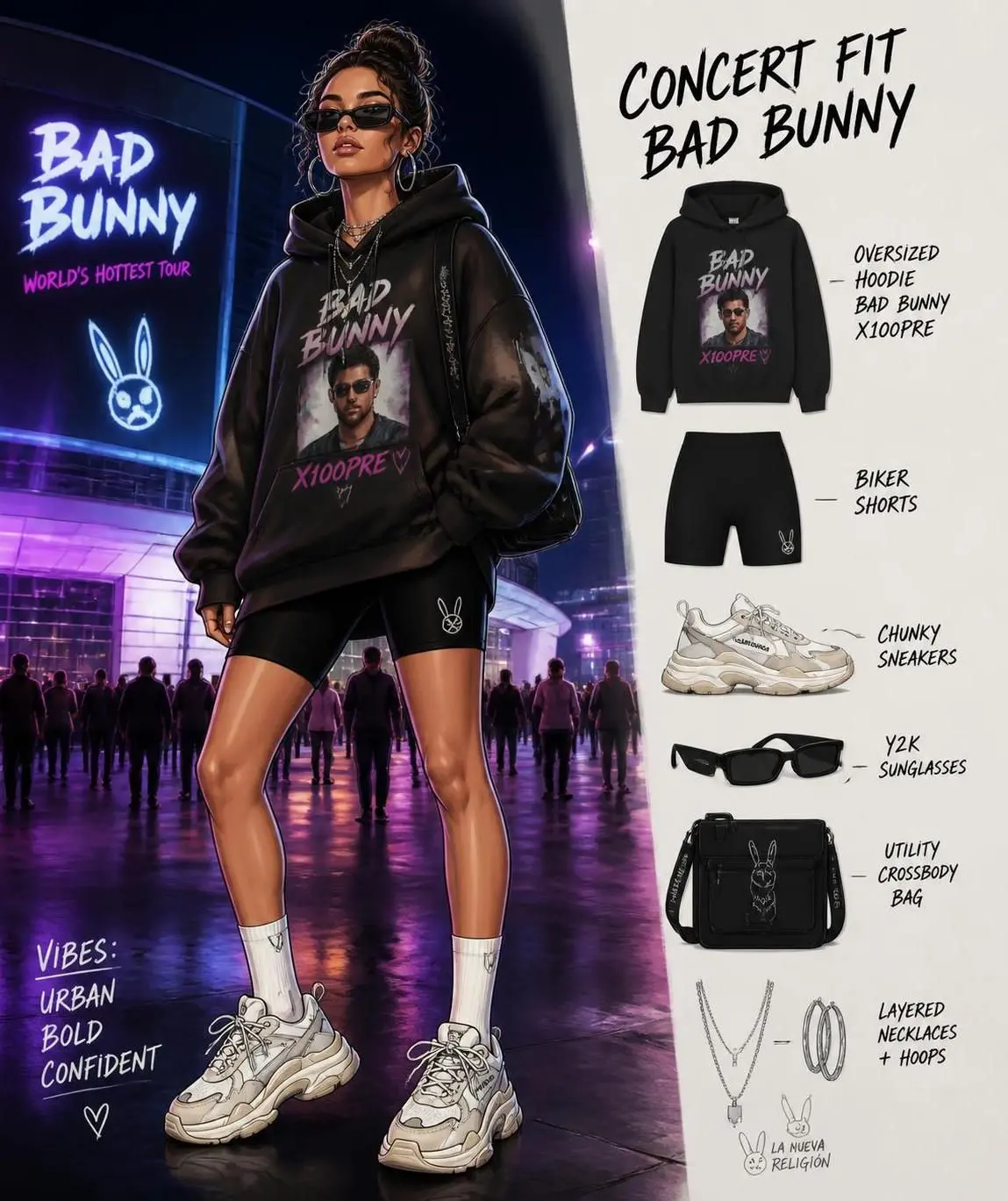 16 Bad Bunny Concert Outfit Ideas for an Effortlessly Chic Look 15 bad bunny concert outfit ideas 806