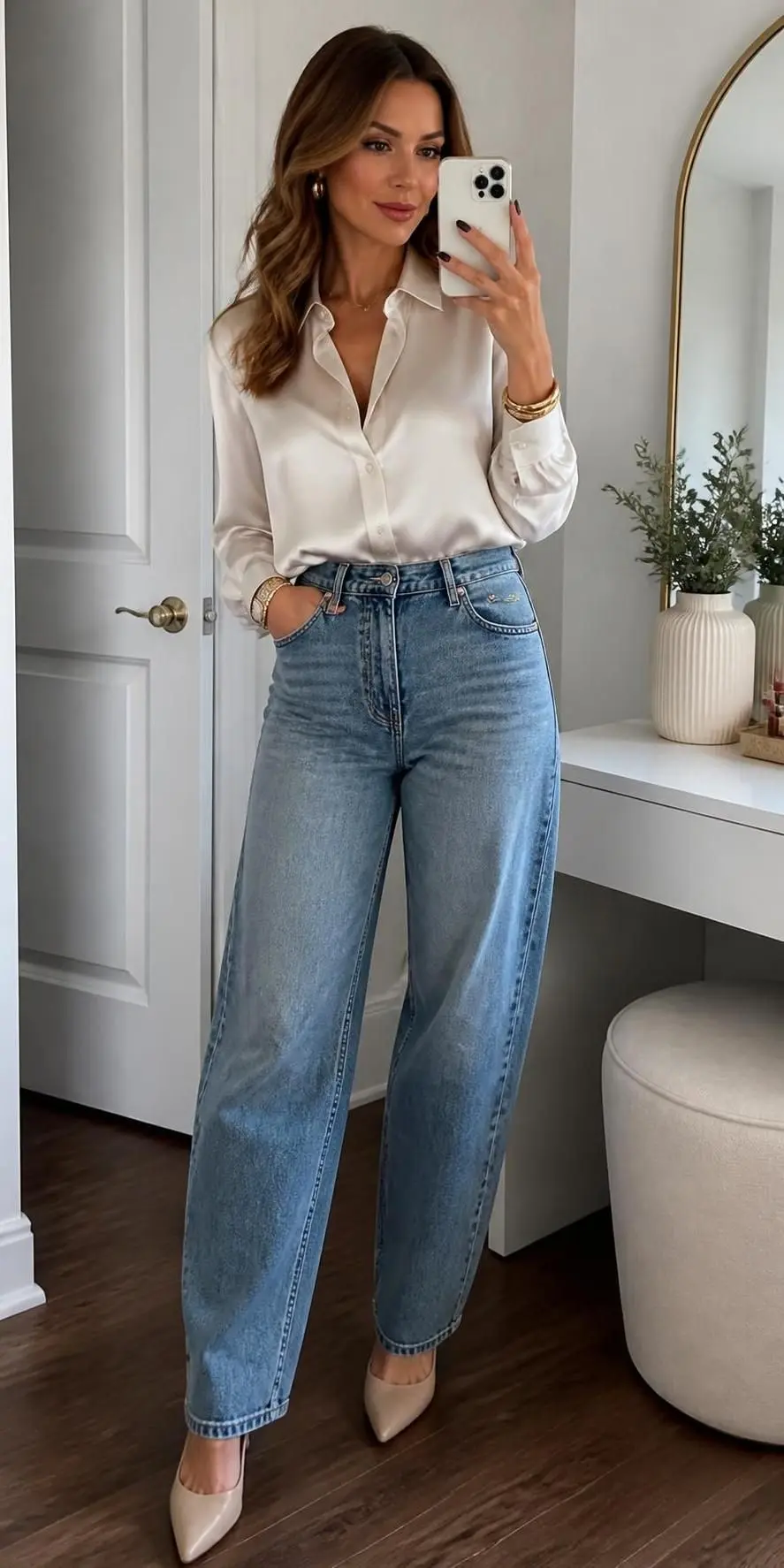 14 Barrel Jeans Outfit Ideas That Make This Tricky Denim Trend Actually Work 4 barrel jeans outfit ideas 757