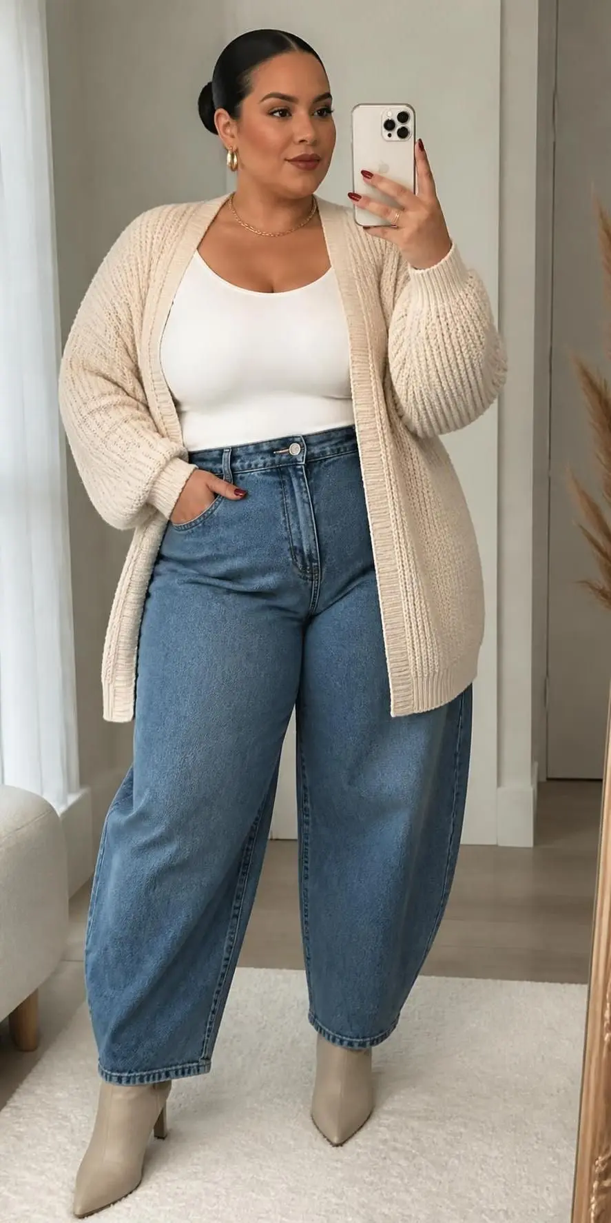 14 Barrel Jeans Outfit Ideas That Make This Tricky Denim Trend Actually Work 14 barrel jeans outfit ideas 767