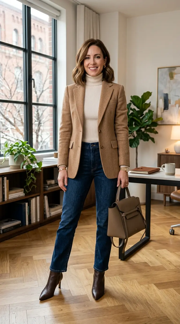 chic winter work outfits 291