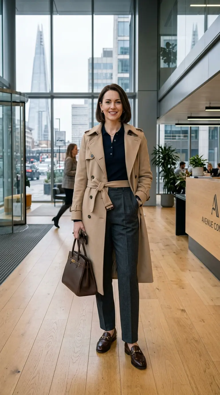 chic winter work outfits 294