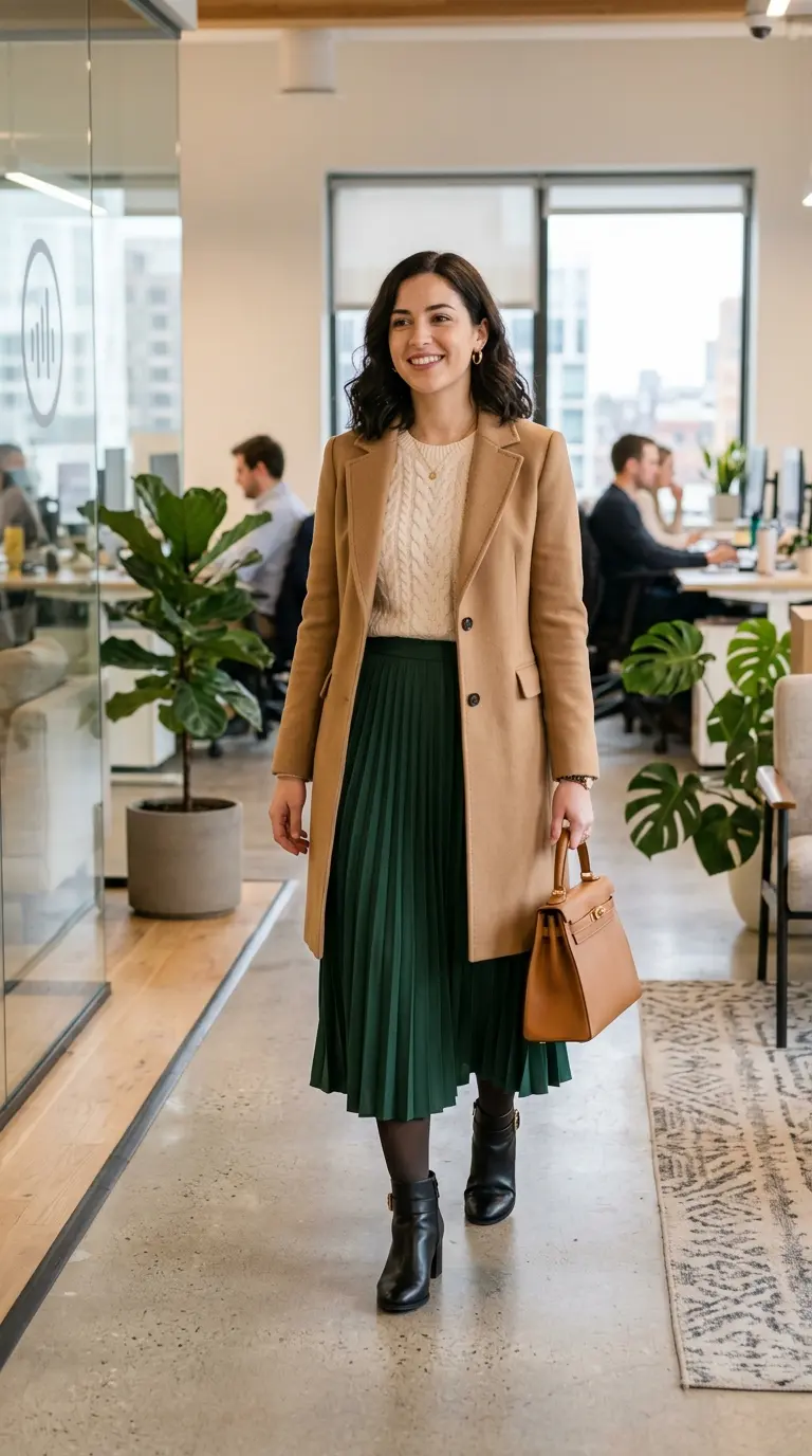 chic winter work outfits 302