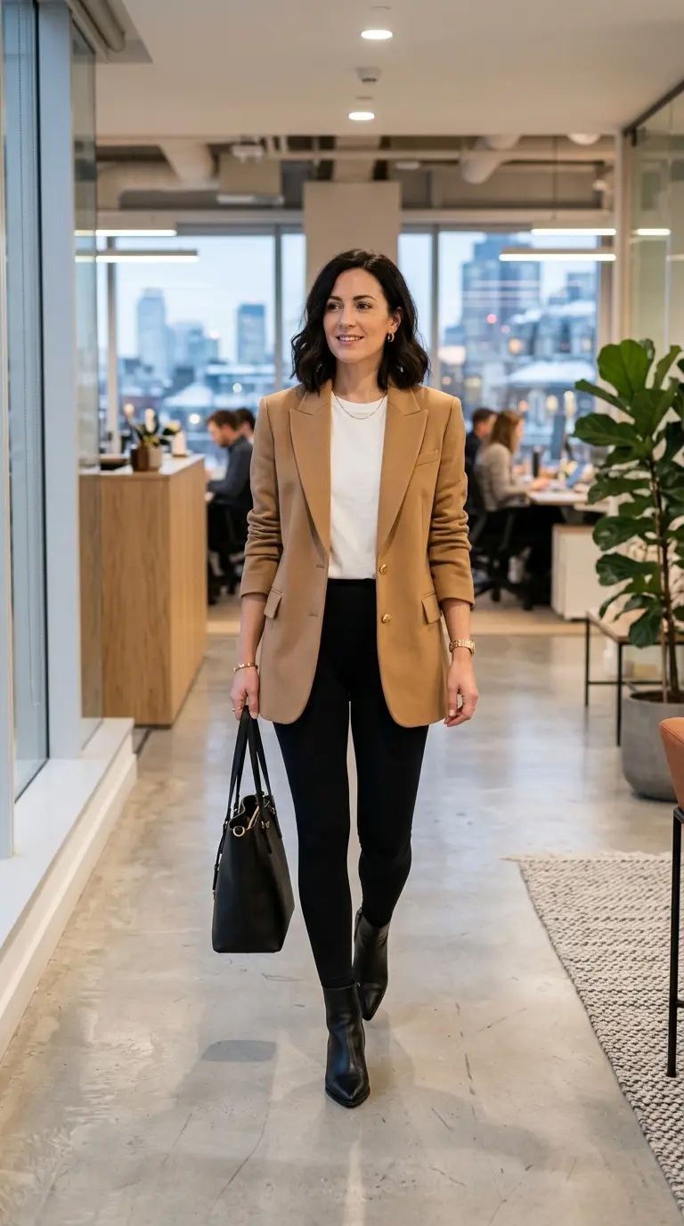 chic winter work outfits 303
