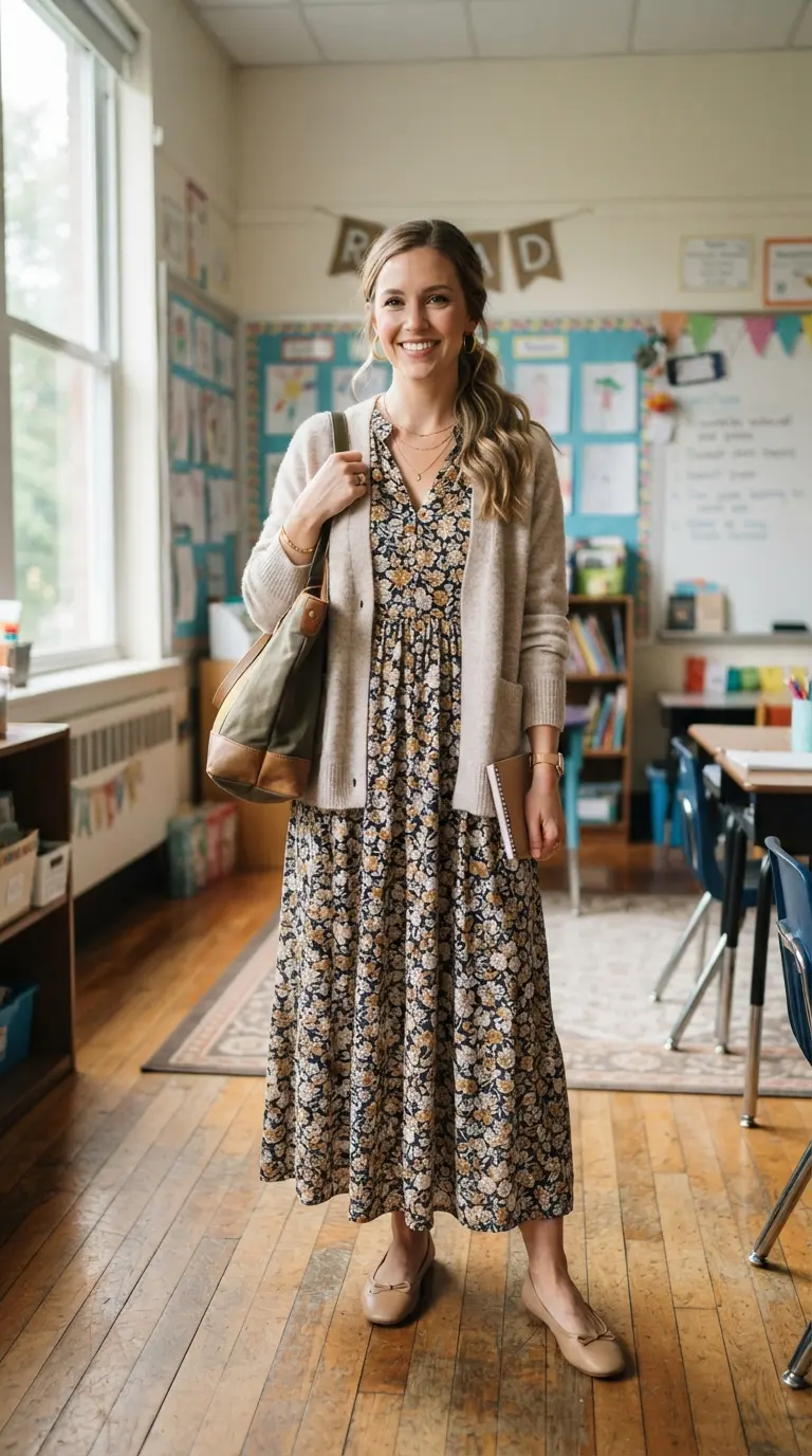 cute and professional teacher outfit 592