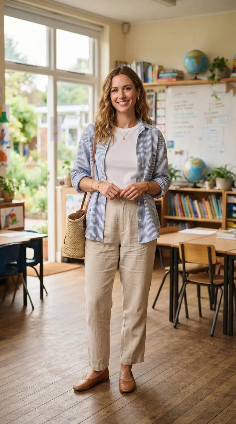 cute and professional teacher outfit 595