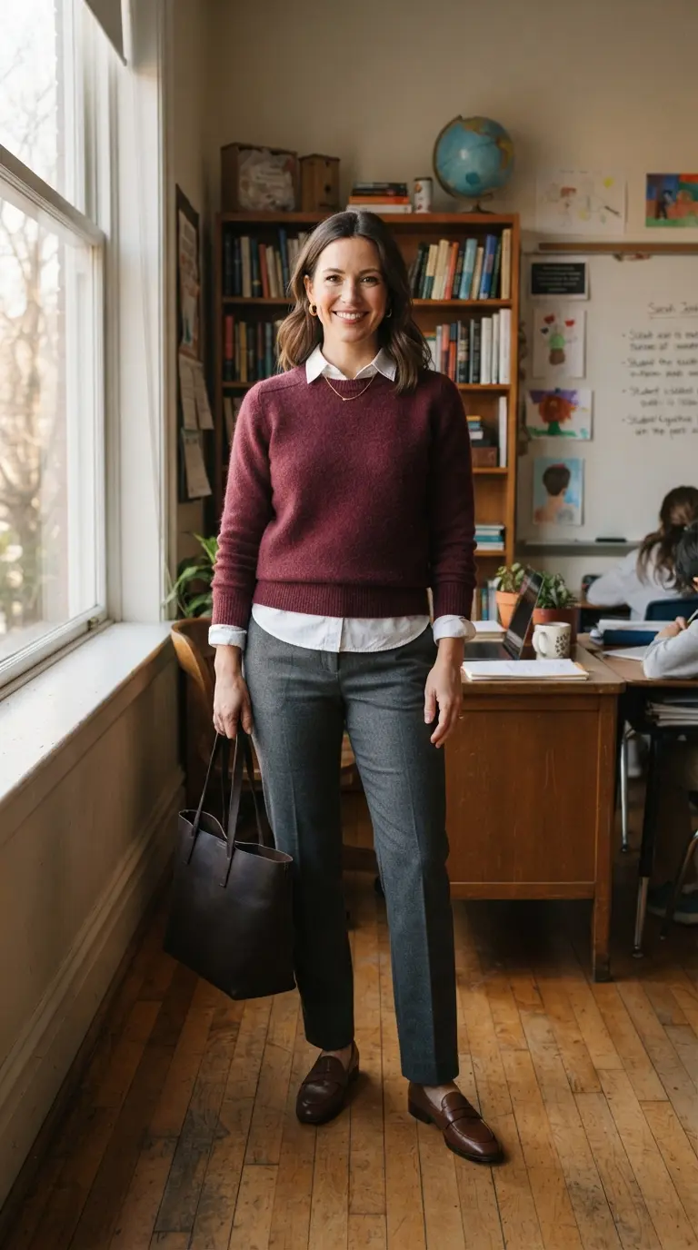 cute and professional teacher outfit 606
