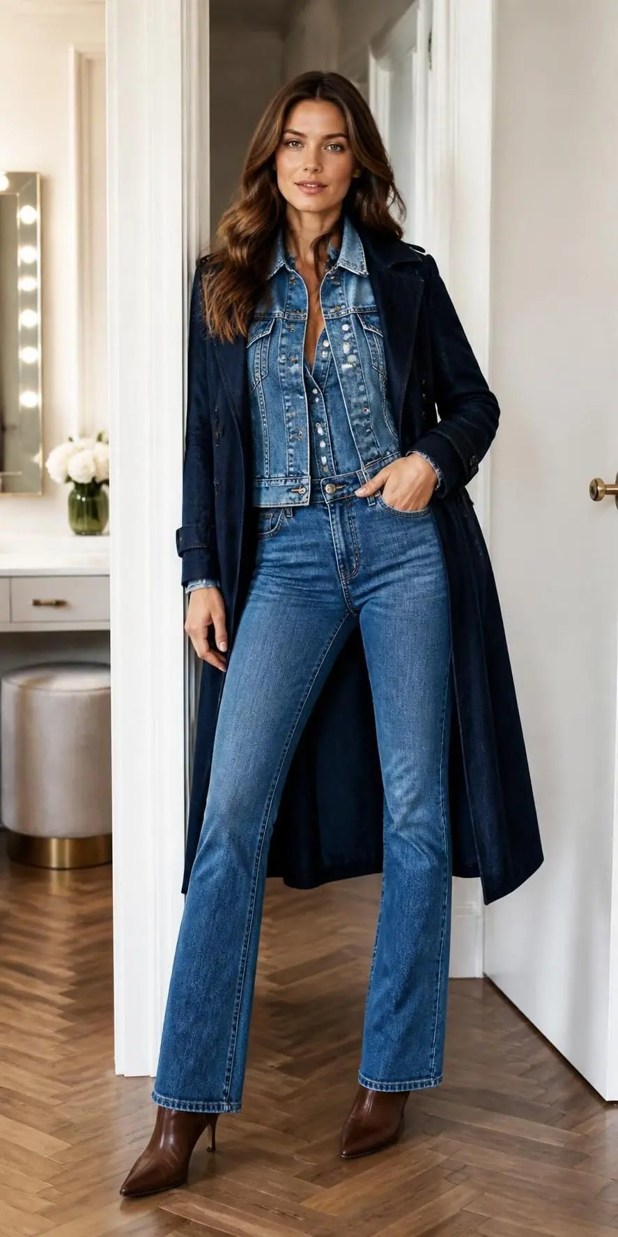 25 Denim Jacket Outfits That Work For Basically Any Mood 7 denim jacket outfits 1218