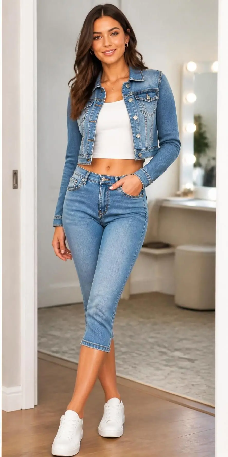 25 Denim Jacket Outfits That Work For Basically Any Mood 16 denim jacket outfits 1227