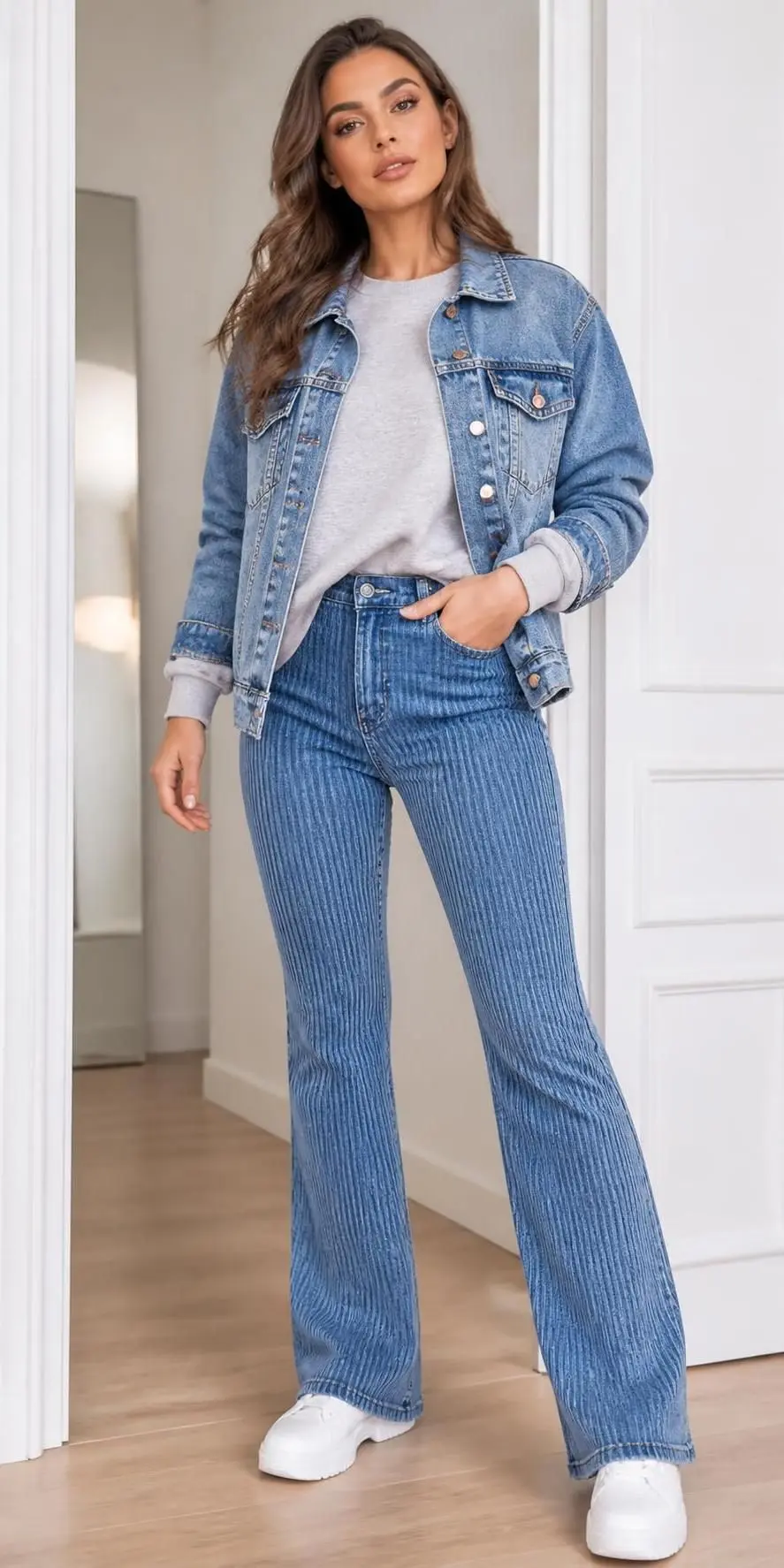 25 Denim Jacket Outfits That Work For Basically Any Mood 18 denim jacket outfits 1229