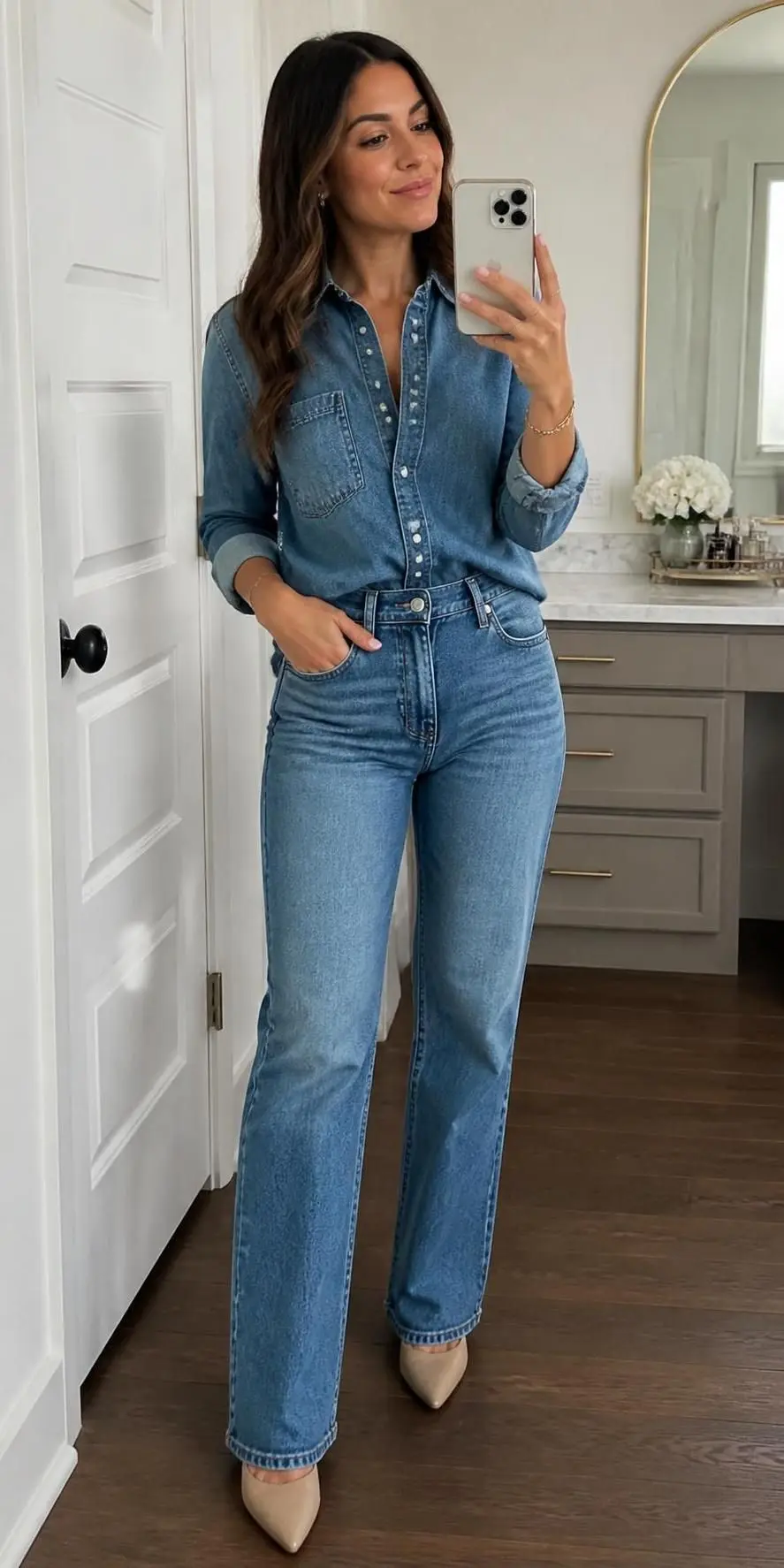12 Denim-On-Denim Outfits That Prove Double Denim Was Never A Mistake 3 denim jacket outfits 1734