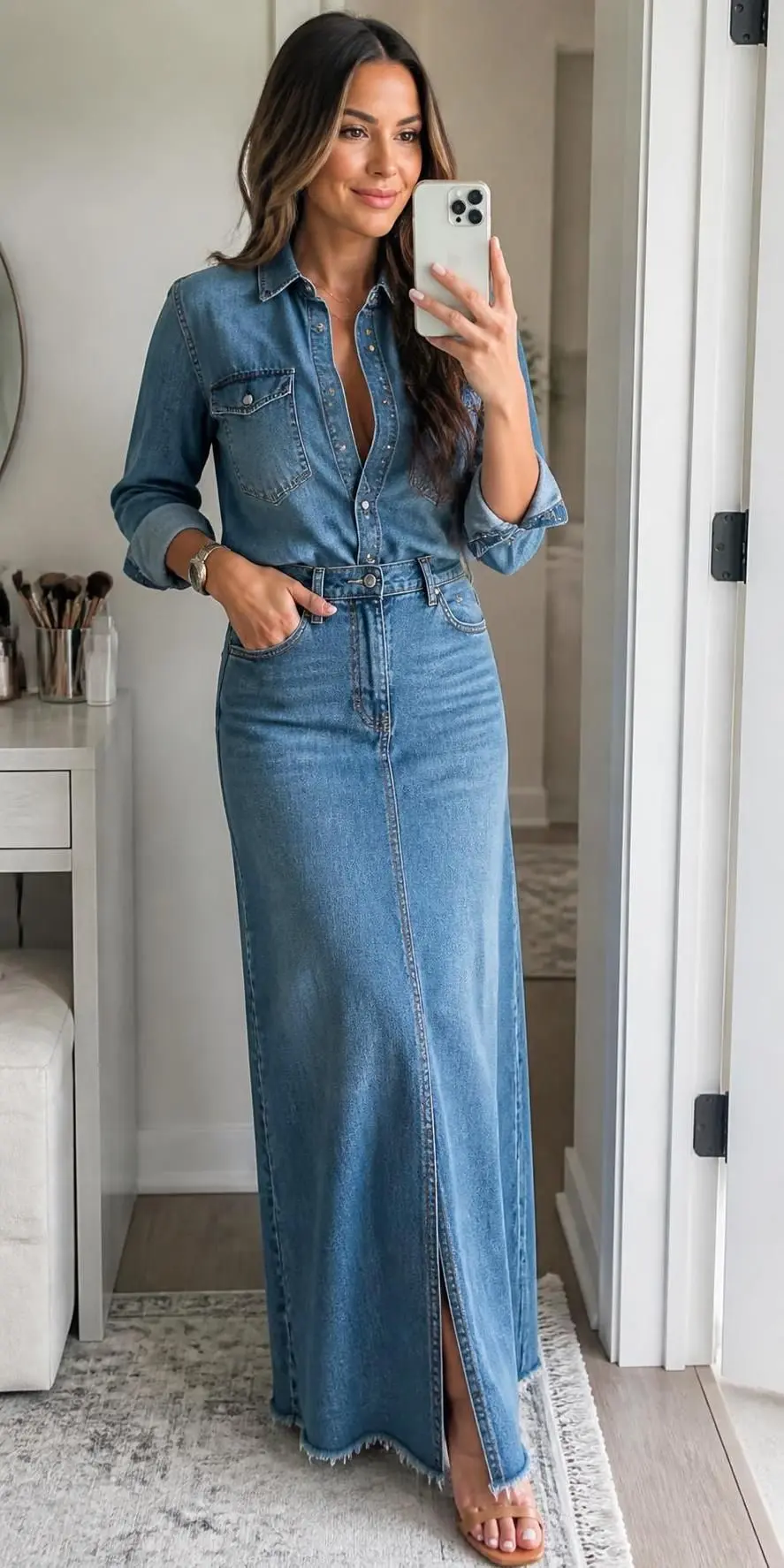 12 Denim-On-Denim Outfits That Prove Double Denim Was Never A Mistake 12 denim jacket outfits 1743