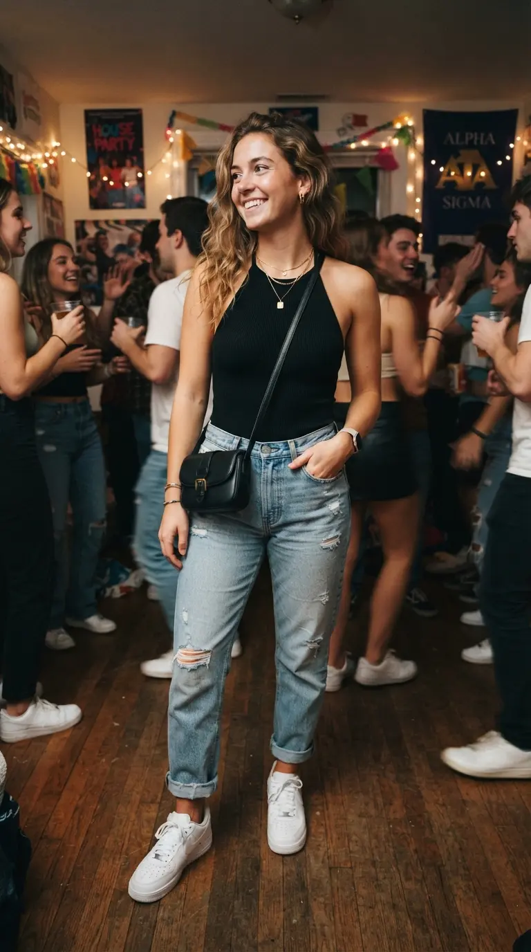 35 Frat Party Outfits That Are Cute, Comfortable & Party-Ready 12 frat party outfits 381