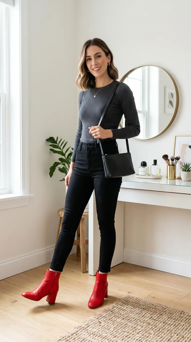 how to wear ankle boots with jeans 596