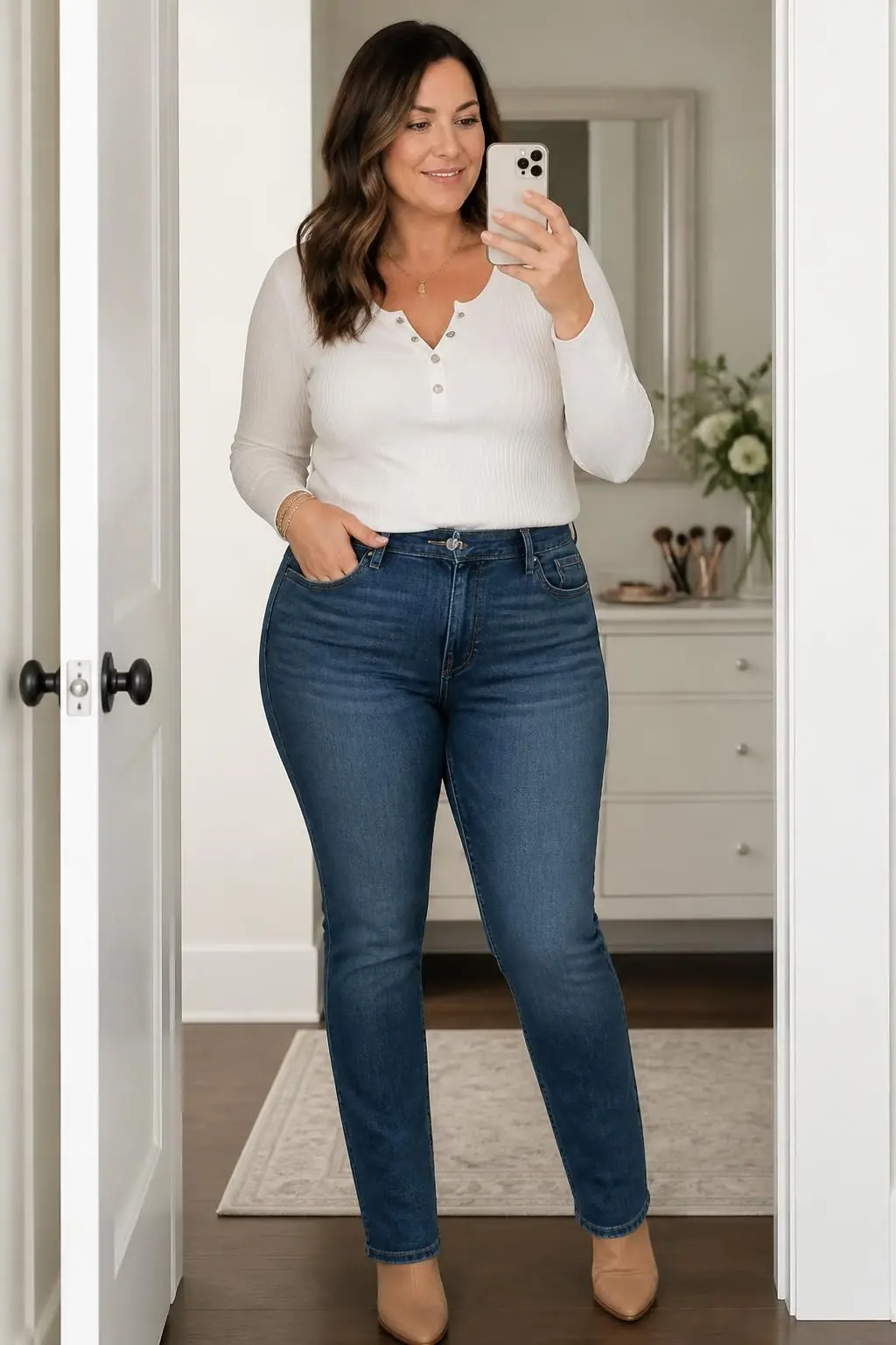 Best Jeans for Apple Shape Body: 13 Flattering Picks & Tips 9 jeans for apple shape body 777