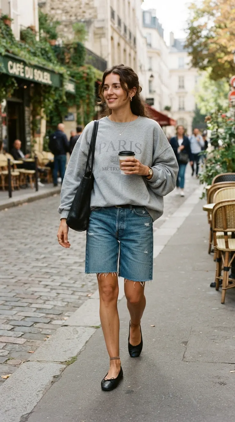 27 Jorts Outfits That Feel Effortless, Cool, and Genuinely Stylish 19 jorts outfits 694