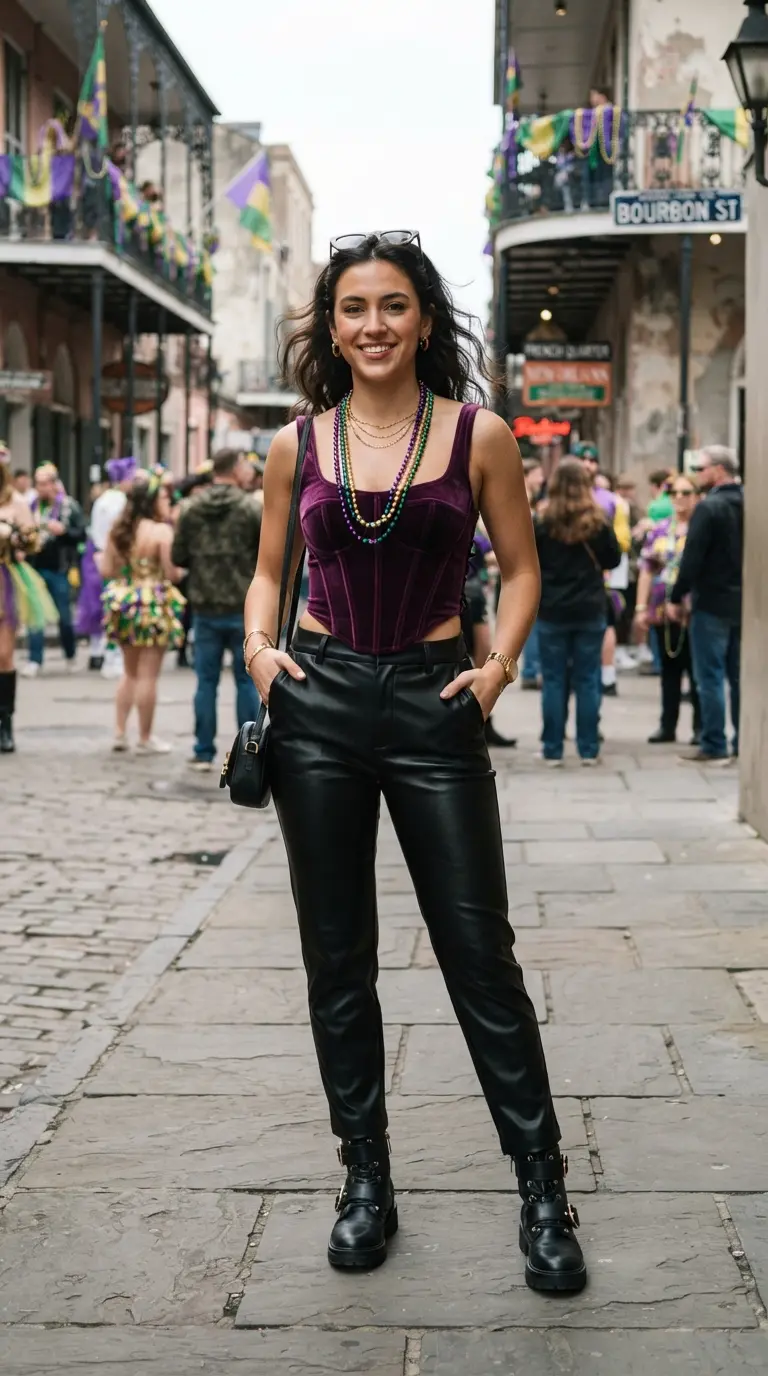 40 Mardi Gras Outfits That Are Fun, Festive, and Totally Party-Ready 3 mardi gras outfits 456