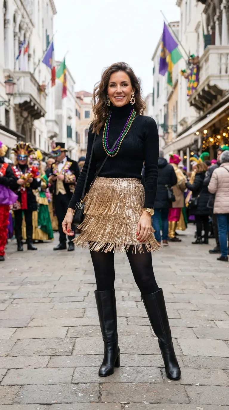 40 Mardi Gras Outfits That Are Fun, Festive, and Totally Party-Ready 17 mardi gras outfits 470