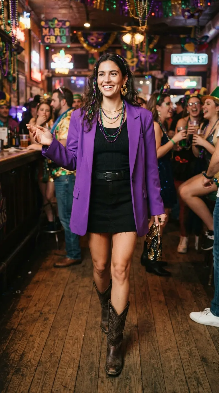 40 Mardi Gras Outfits That Are Fun, Festive, and Totally Party-Ready 18 mardi gras outfits 471