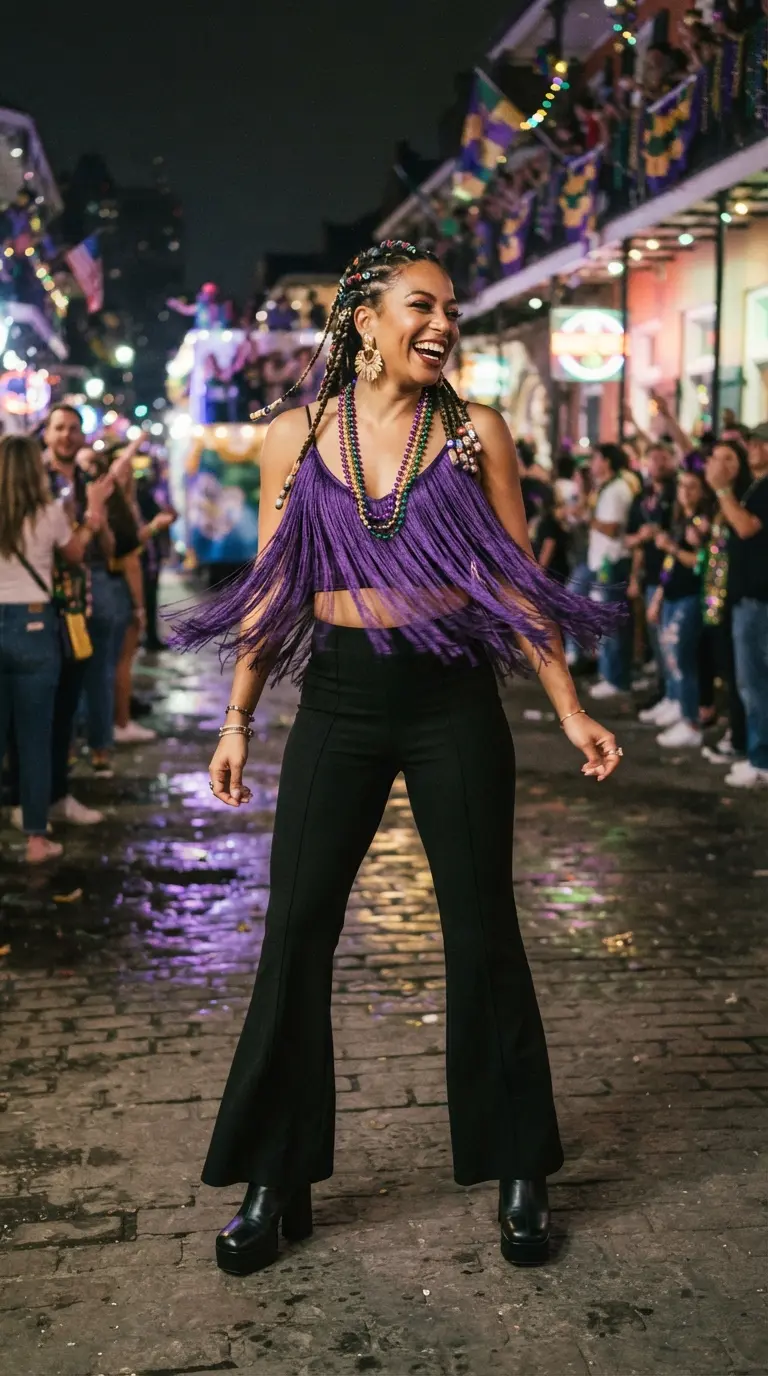40 Mardi Gras Outfits That Are Fun, Festive, and Totally Party-Ready 28 mardi gras outfits 481
