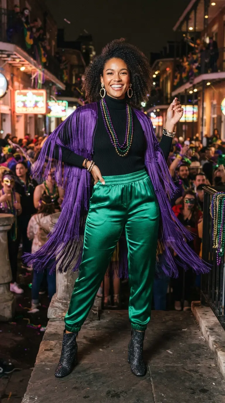 40 Mardi Gras Outfits That Are Fun, Festive, and Totally Party-Ready 29 mardi gras outfits 482
