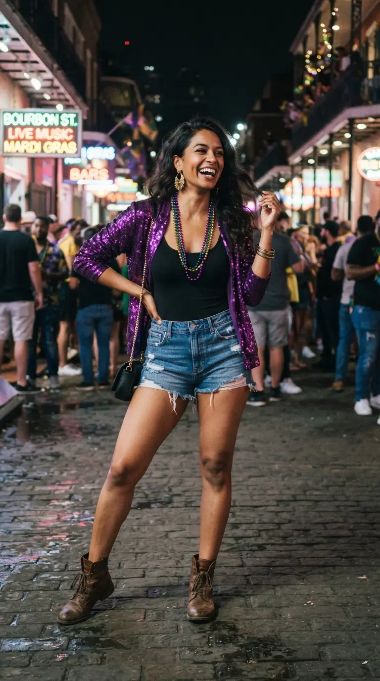 40 Mardi Gras Outfits That Are Fun, Festive, and Totally Party-Ready 38 mardi gras outfits 491