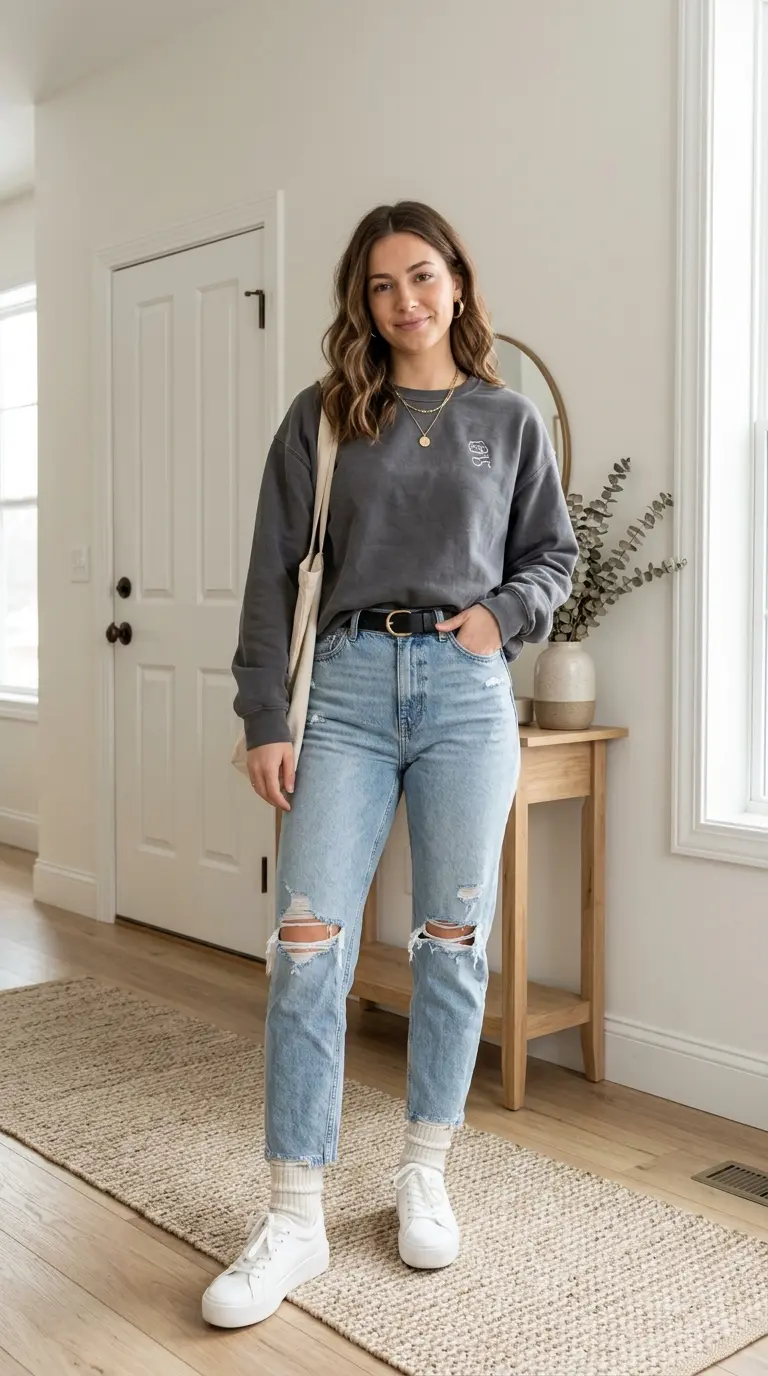 29 Mom Jeans Outfits That Make Everyday Style Look Effortlessly Chic 7 mom jeans outfits 1751