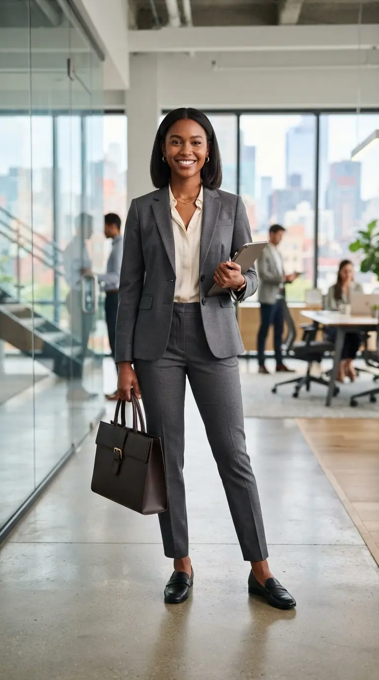 20 Professional Interview Outfits for Women That Look Polished & Confident 20 professional interview outfits for women 627