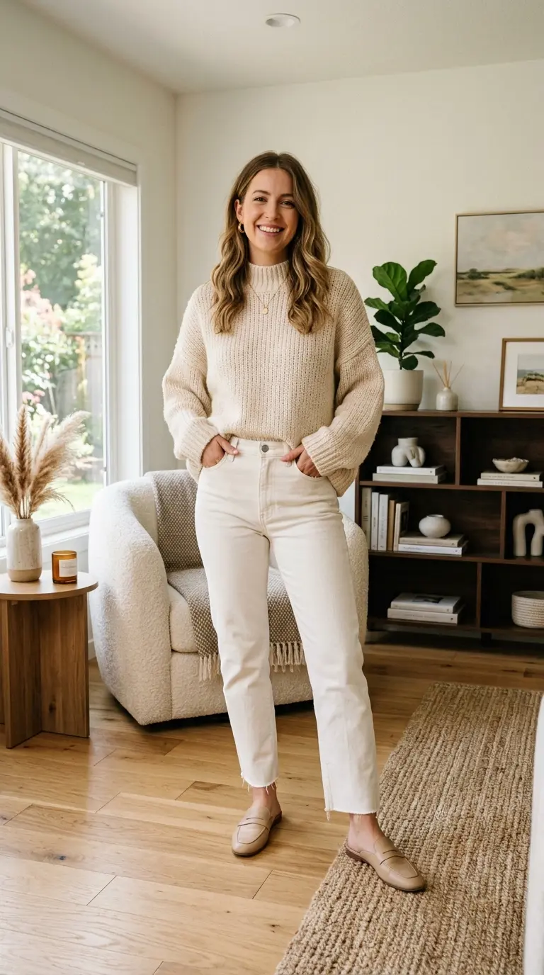 21 Sweater and Jeans Outfits That Look Cozy, Chic, and Effortlessly Stylish 2 sweater and jeans outfits 1809