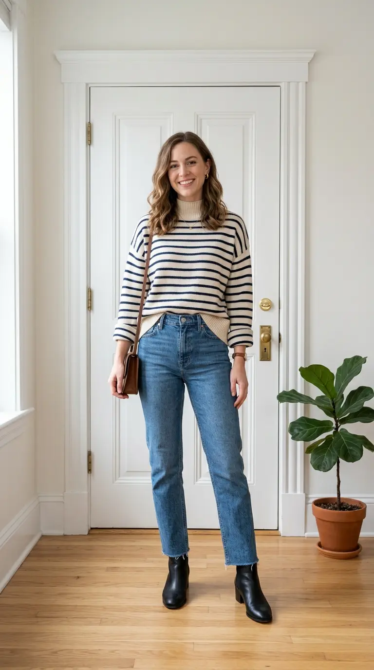 21 Sweater and Jeans Outfits That Look Cozy, Chic, and Effortlessly Stylish 3 sweater and jeans outfits 1810
