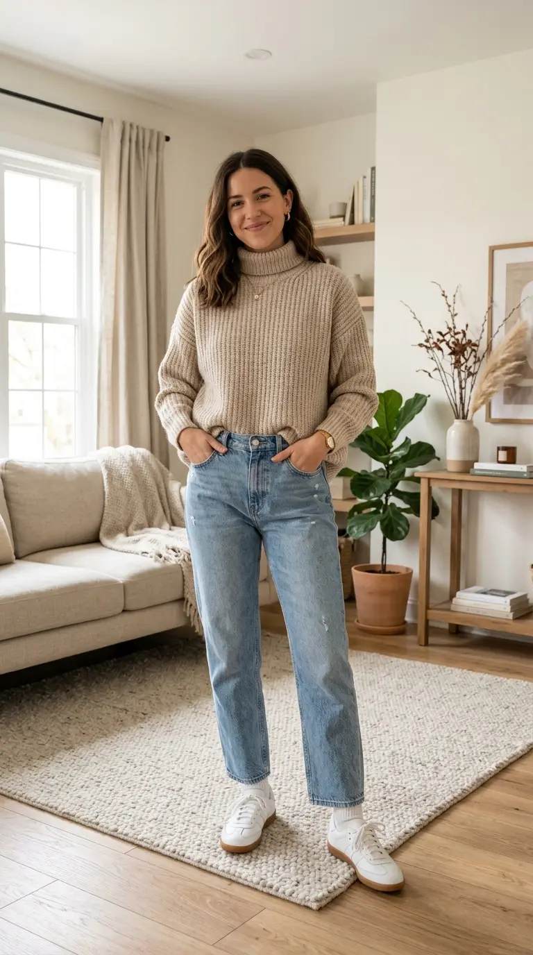 21 Sweater and Jeans Outfits That Look Cozy, Chic, and Effortlessly Stylish 4 sweater and jeans outfits 1811