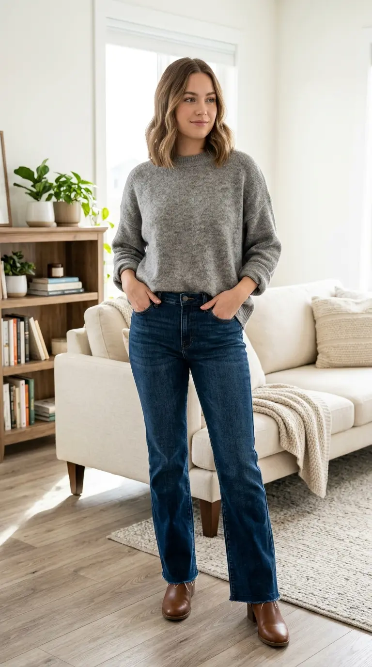 21 Sweater and Jeans Outfits That Look Cozy, Chic, and Effortlessly Stylish 11 sweater and jeans outfits 1818