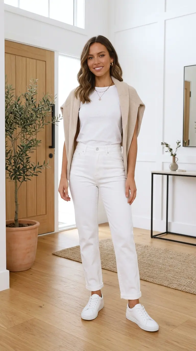 What to Wear With White Jeans: 30 Chic Outfit Ideas for Every Season 2 what to wear 516