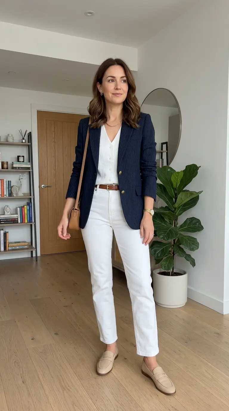 What to Wear With White Jeans: 30 Chic Outfit Ideas for Every Season 25 what to wear 532