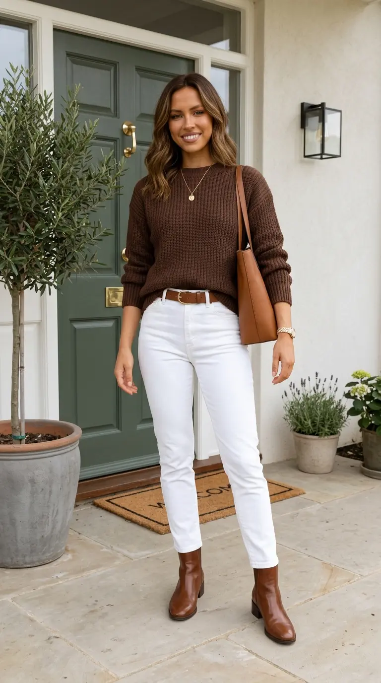 What to Wear With White Jeans: 30 Chic Outfit Ideas for Every Season 30 what to wear 537