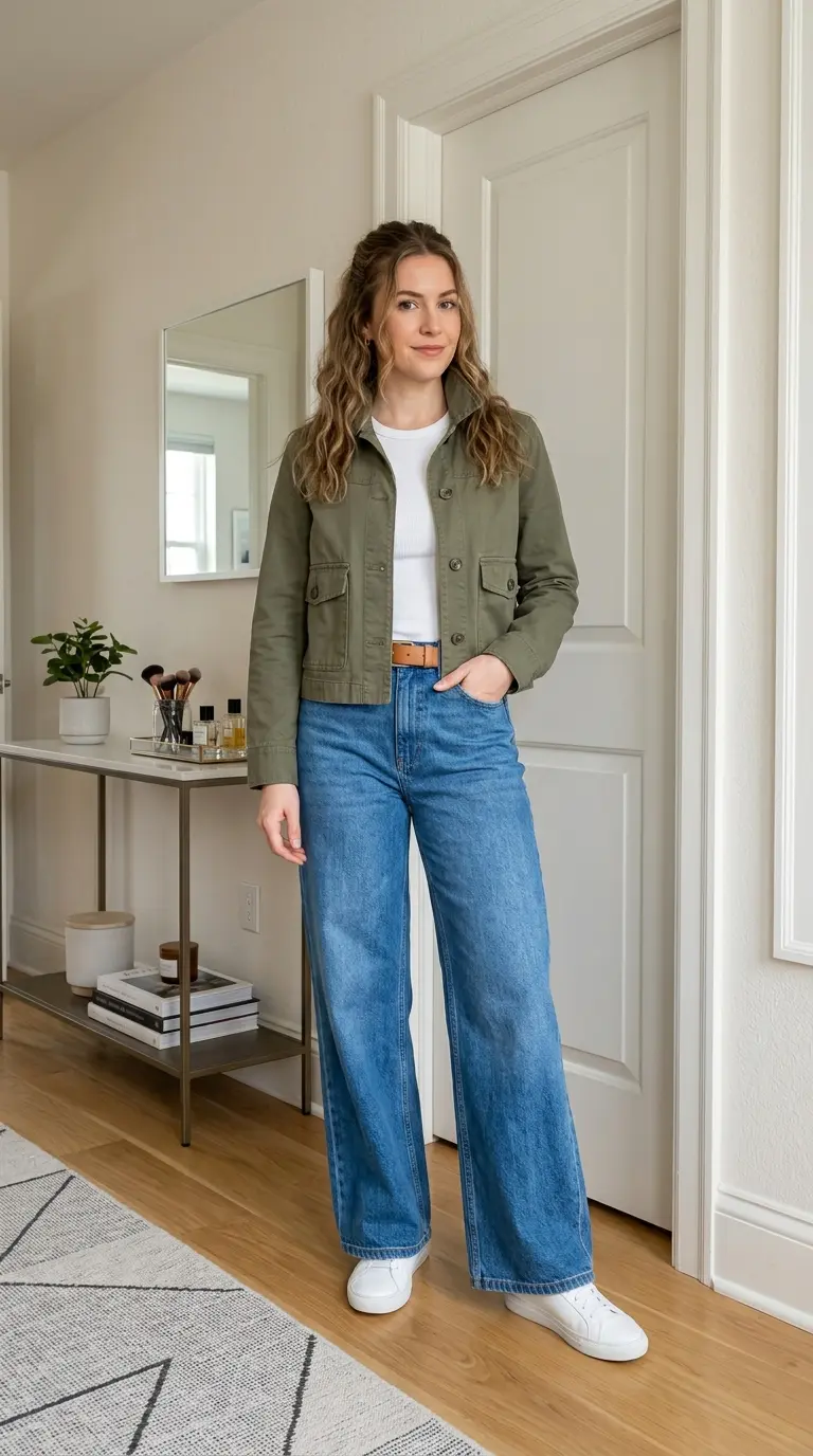 wide leg jeans outfits 543