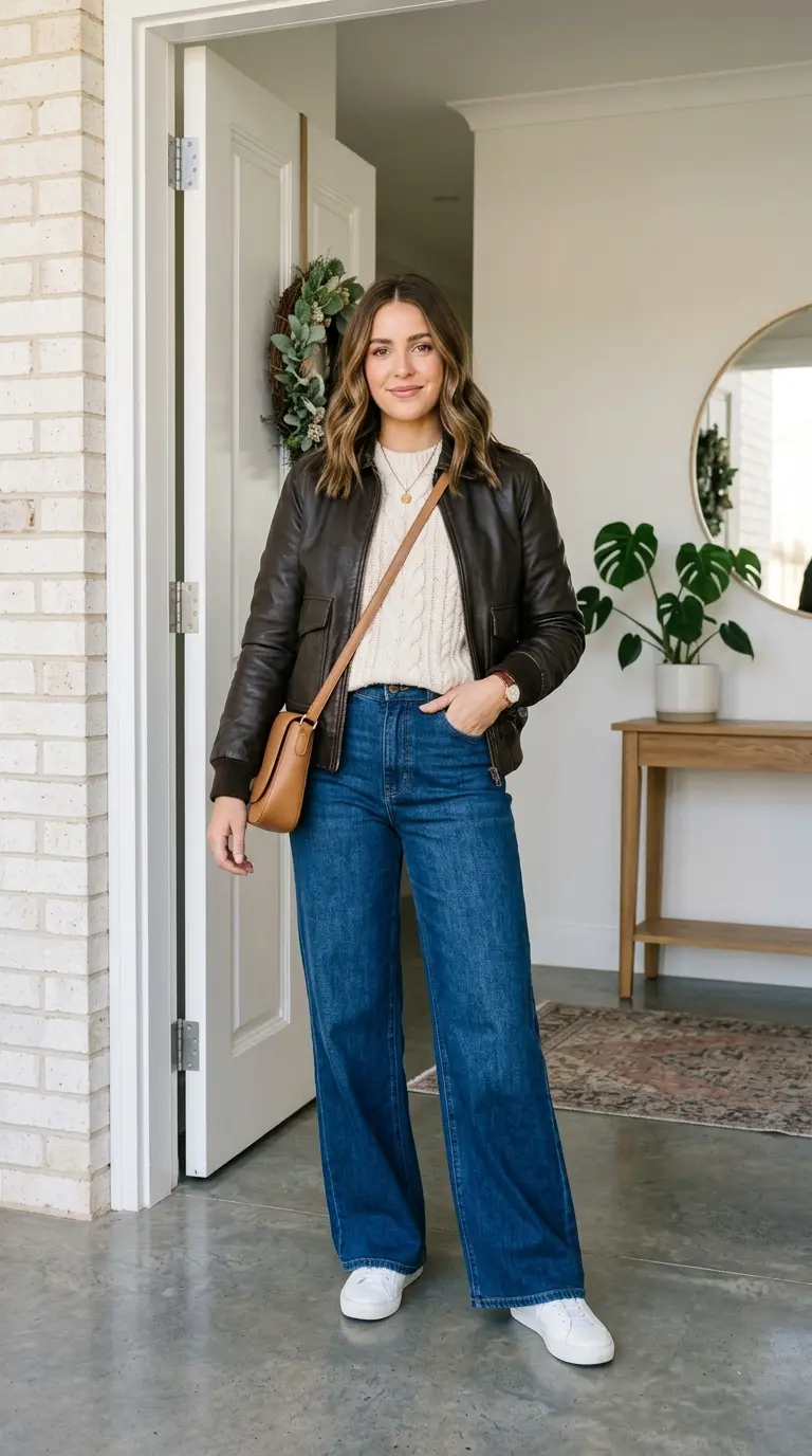 wide leg jeans outfits 547