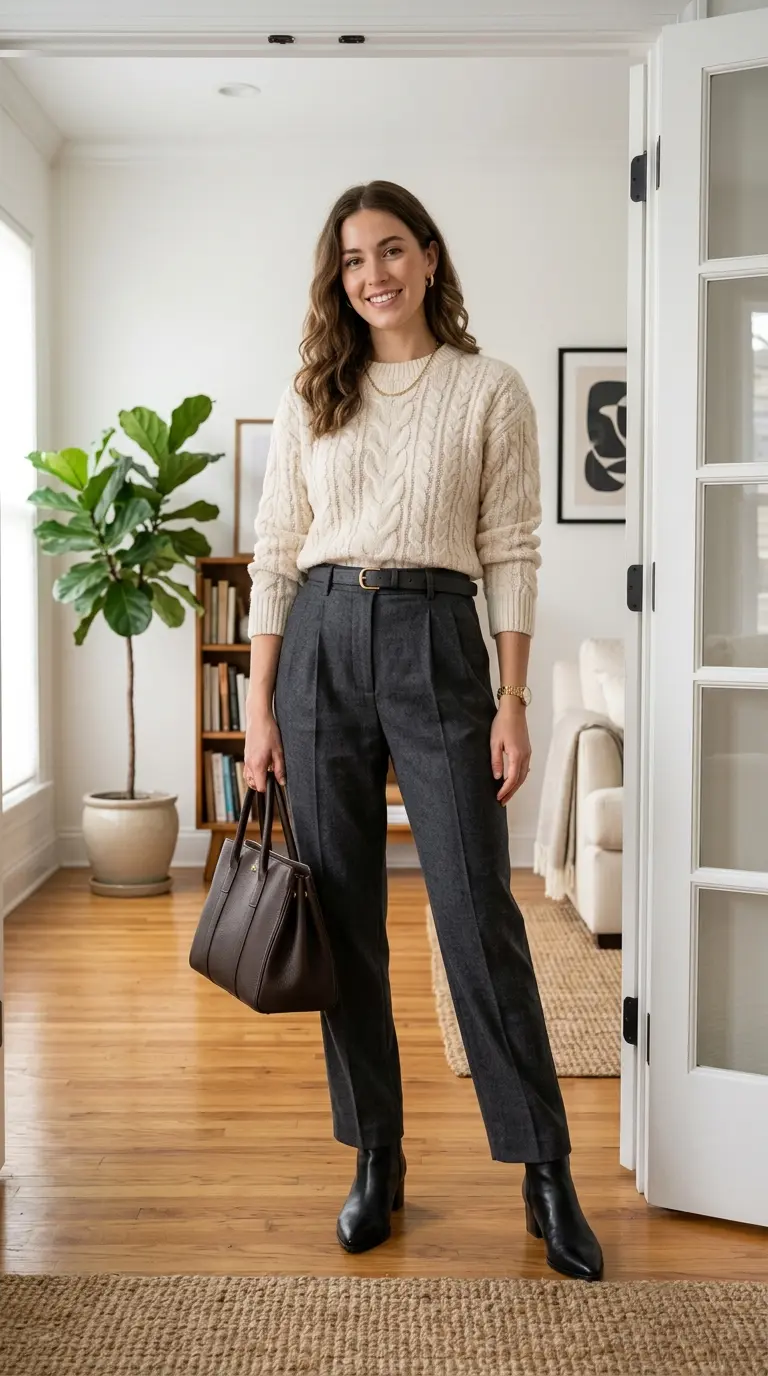 winter business casual outfits 144