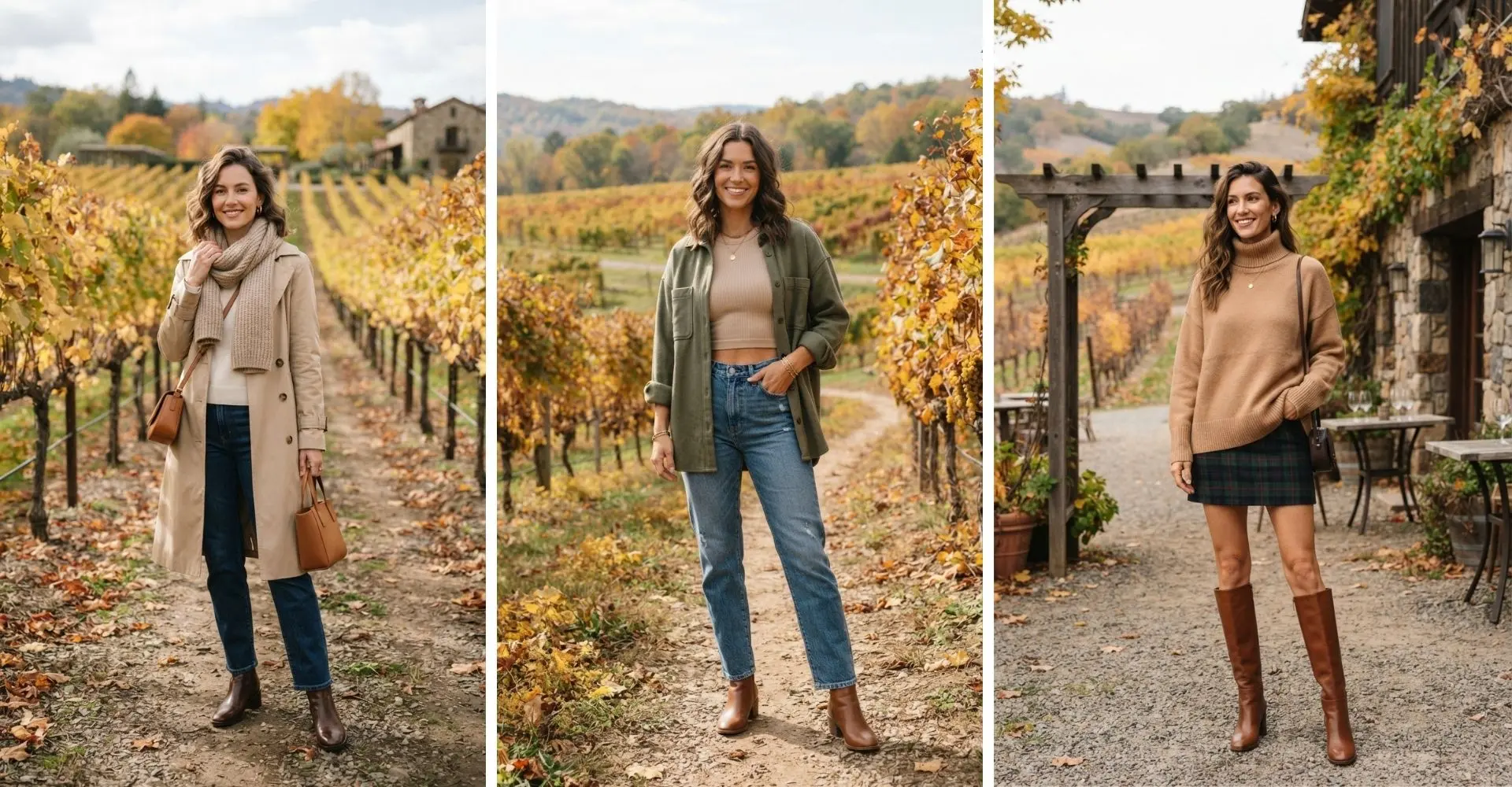 20 Fall Winery Outfits for a Chic, Cozy & Picture-Perfect Wine Country Day 1 Casual Fall Outfits for Effortless Cozy Chic Style 10