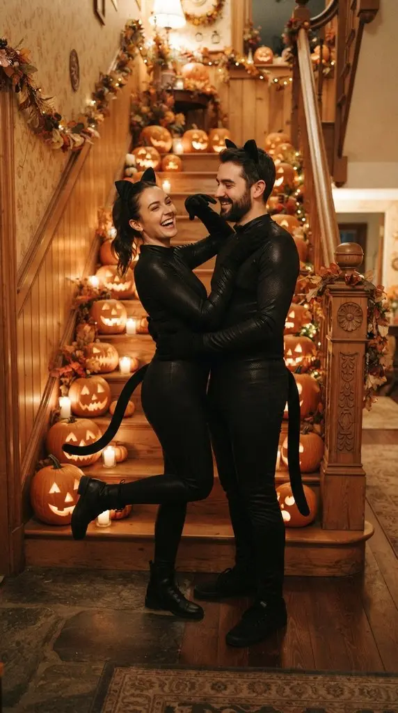 Couple dressed as black cats 202609071035