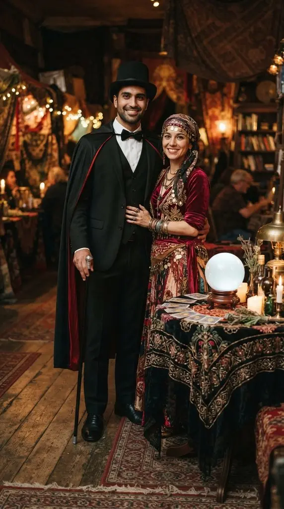 Couple dressed as magician and 202609071035