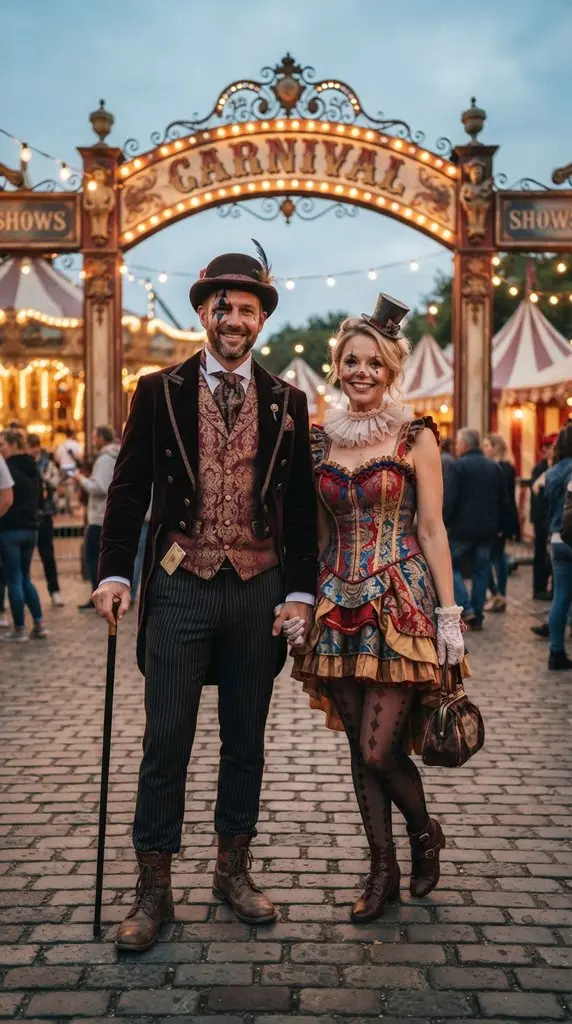 Couple in carnival costumes stan… 202609071036