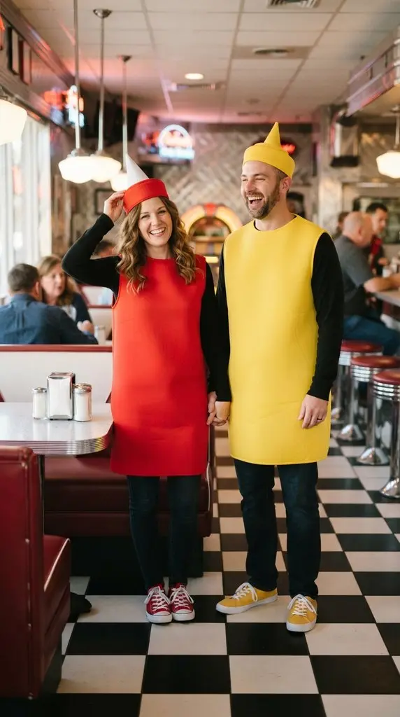 Couple in costume at diner 202609071035
