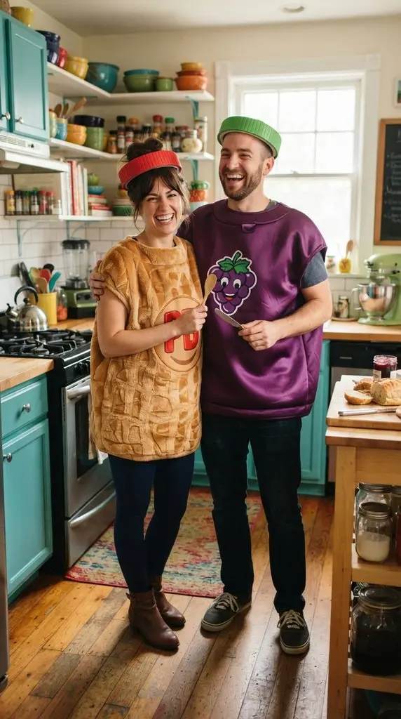 Couple in matching costumes posing 202609071035