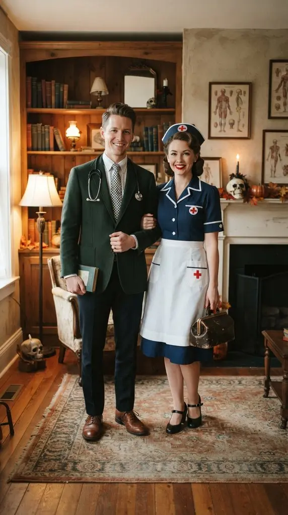 Couple in medical Halloween cost… 202609071036
