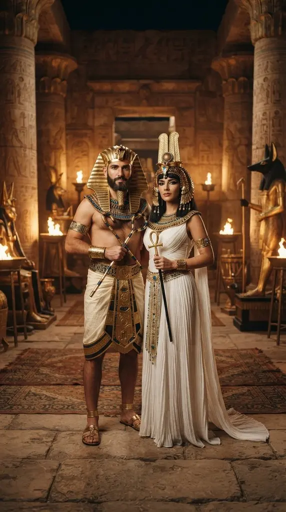 Couple posing as Egyptian royals 202609071036