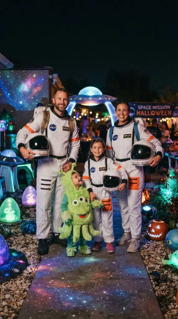 Family dressed as astronauts 202609071058